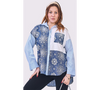 Floral Patch Pocket Shirt Blue