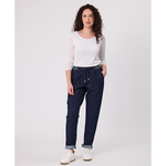 Georgie Knit Denim Pant Dark Indigo