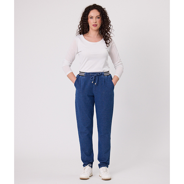 Georgie Knit Denim Pant Light Indigo