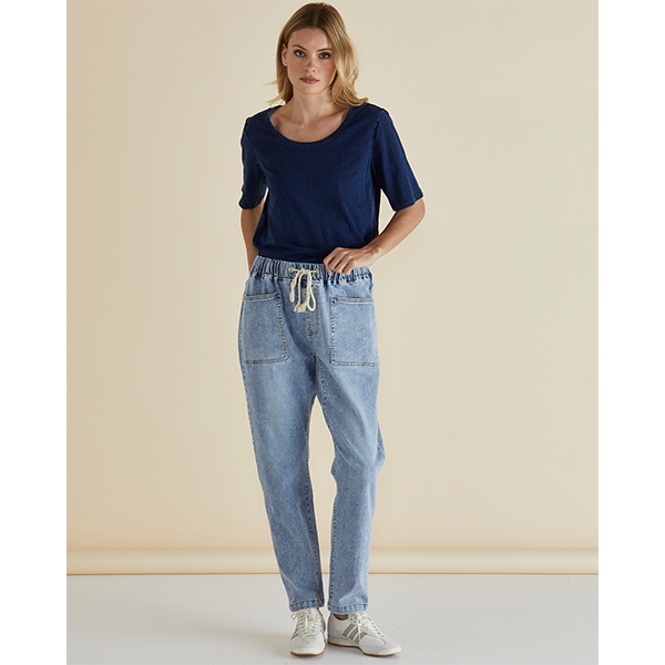 Haven Straight Leg Jean Light Blue