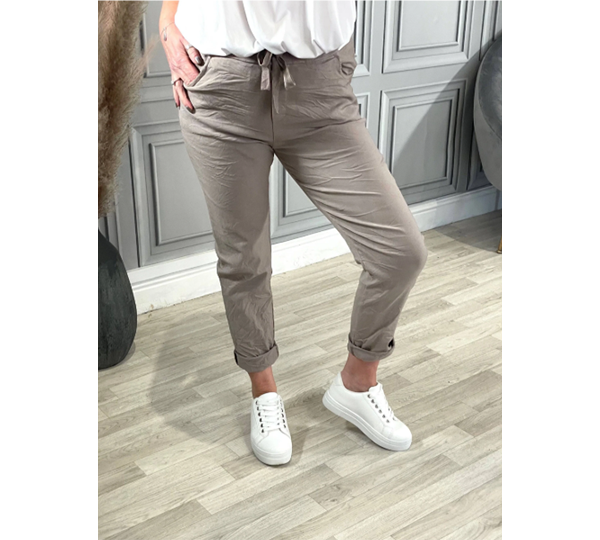Italian Plain Magic Pants Mocha