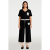 Italian Relax Heart Pants Black