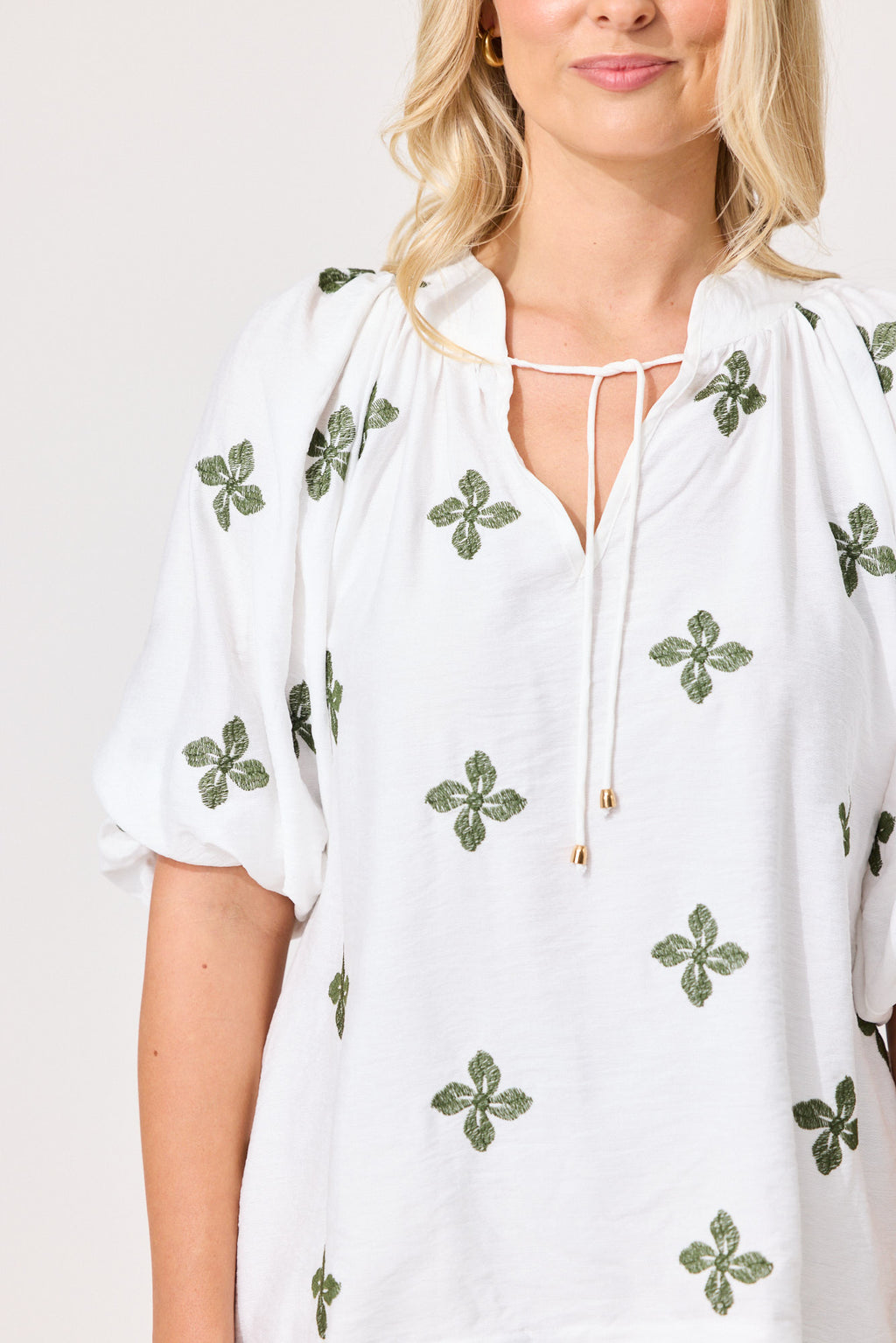 Gianna Top White Clover