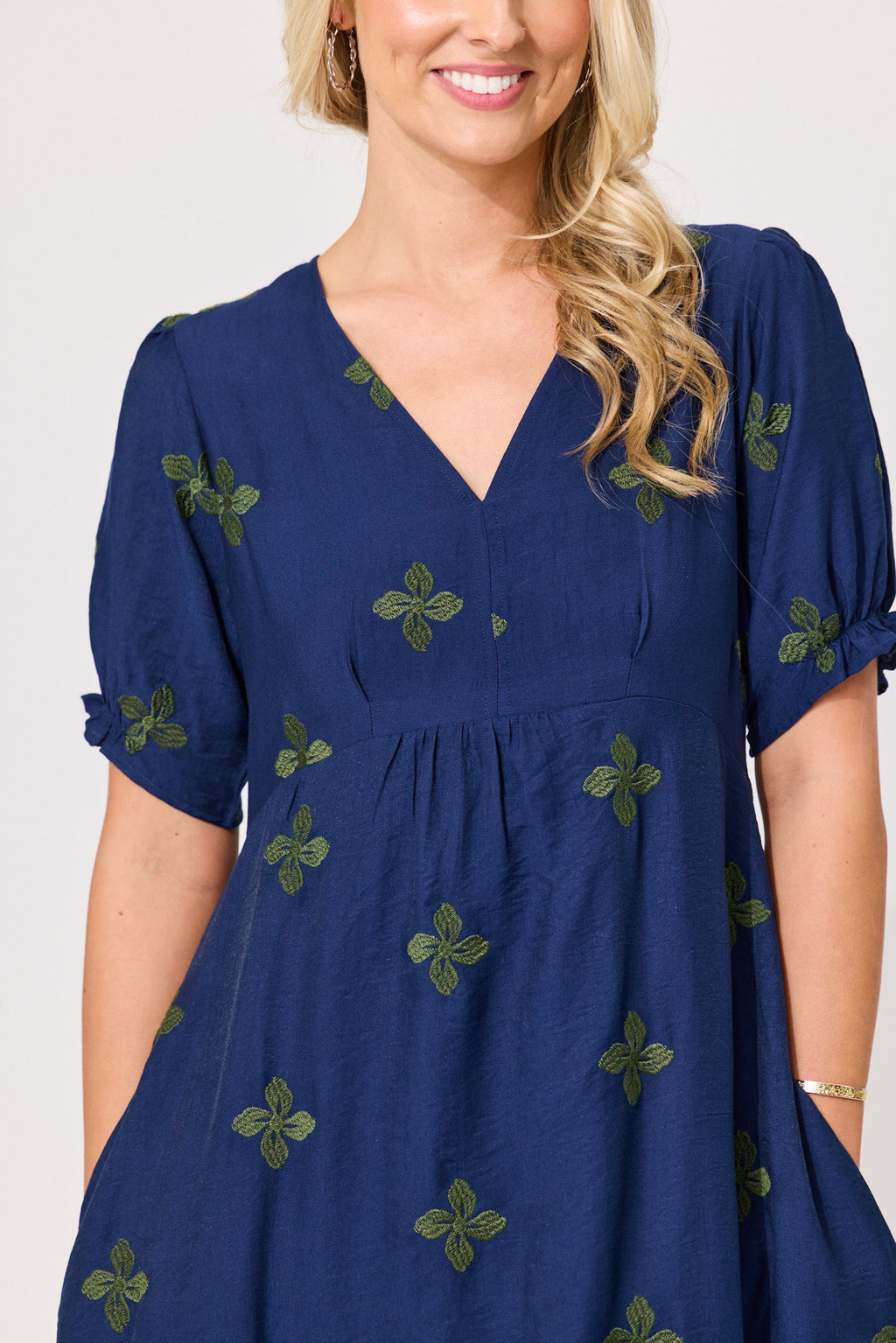 Bex Dress Navy Clover