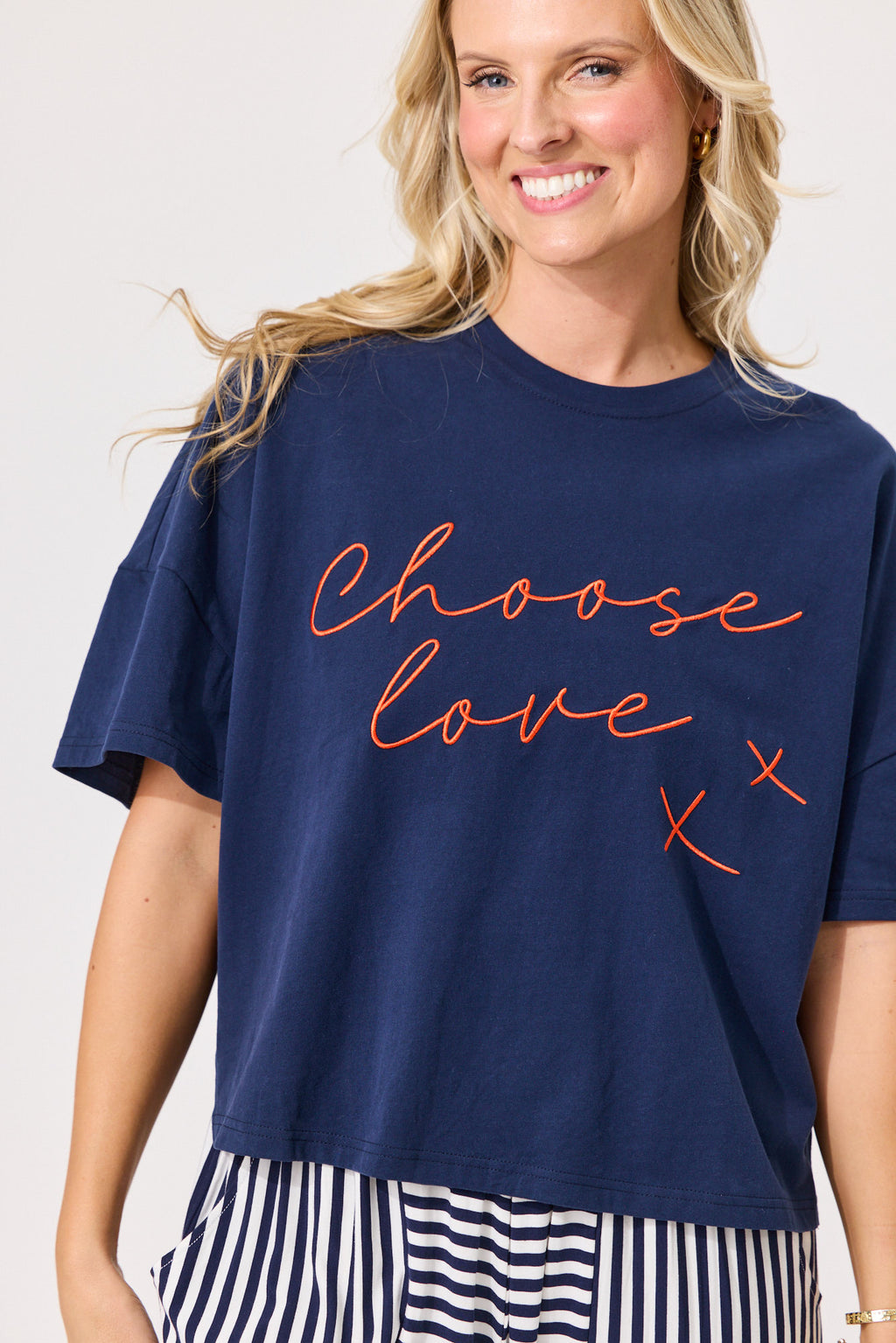 Choose Love Tee Navy
