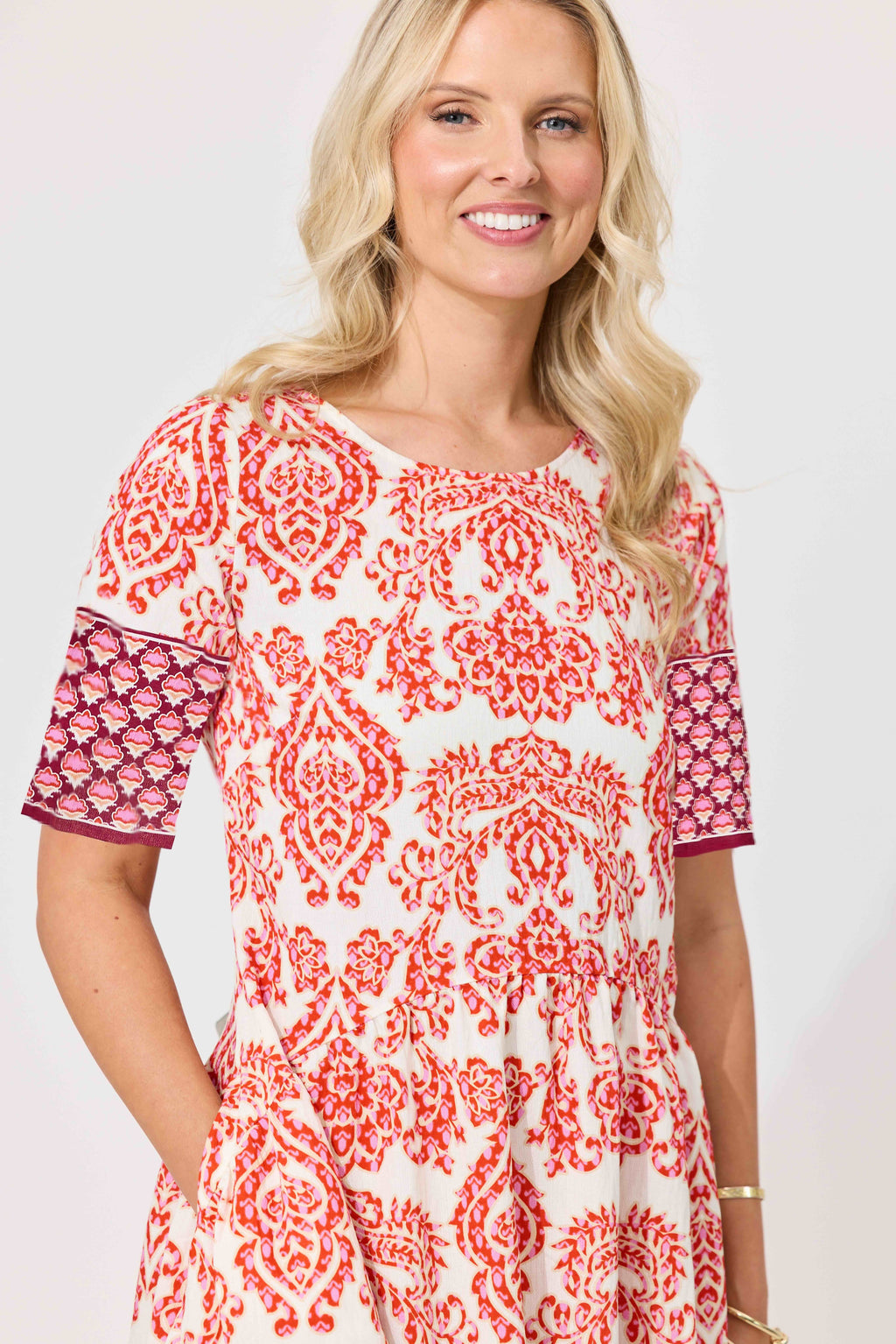 Madonna Dress Pink Persian