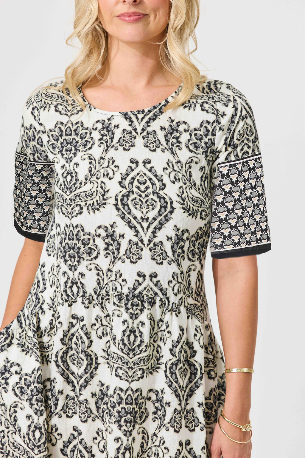 Madonna Dress Black Persian