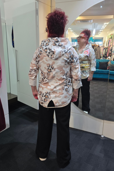 Leopard Print Jacket White
