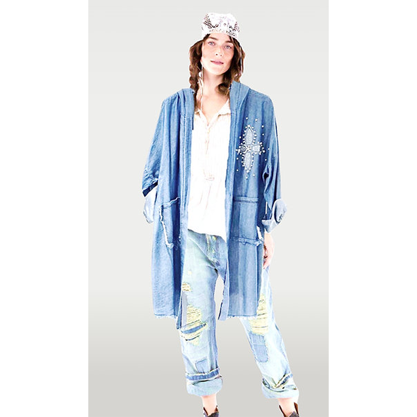 Light Denim Duster Coat