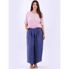 Linen Wide Leg Trouser Denim