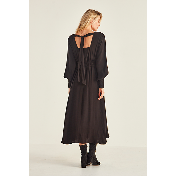 Lucia Lined Dress Black