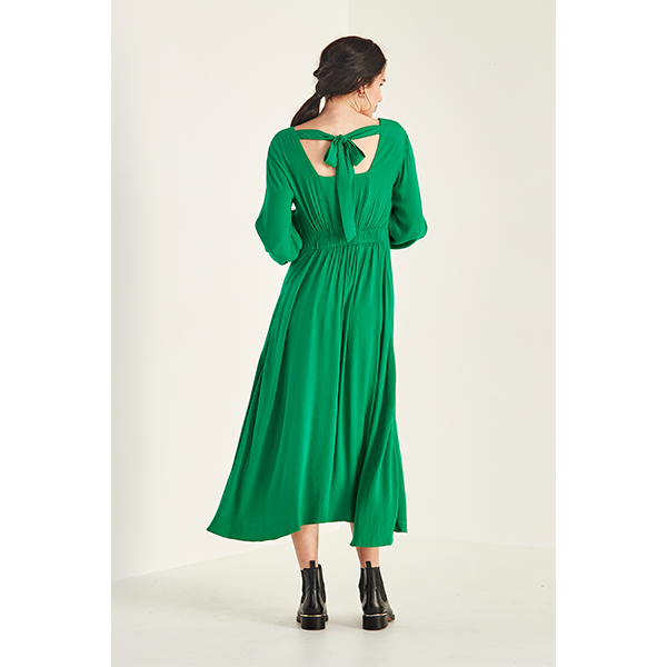 Lucia Lined Dress Green