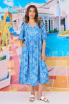 Paisley Dress Aqua