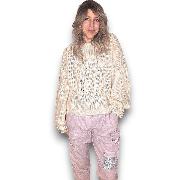 Pearl SI Logo Knit Beige
