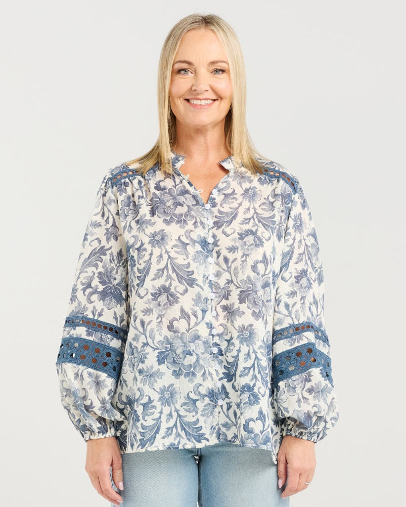 Willow Blouse Porcelaine