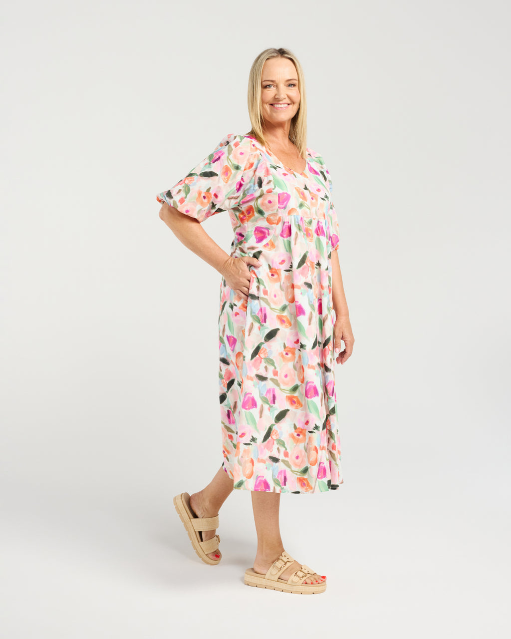 Linda Dress Soft Bloom
