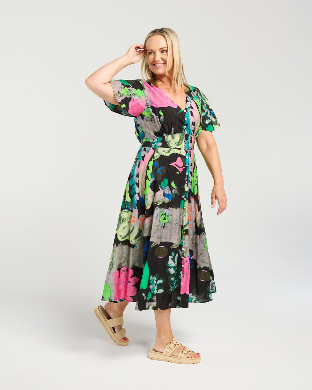 Kate Dress Black Canvas