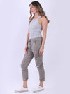 Sequin Ripped Magic Pant Khaki