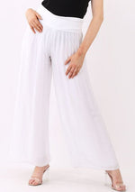 Silk Pants White