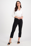 Slim Leg 7/8 Pants Black