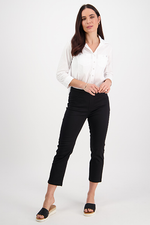 Slim Leg 7/8 Pants Black
