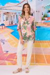 Sofia Printed Shirt Pink