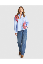 Sweet Jane Shirt Blue Stripe