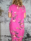 Thorn Rose Jungle Dress Hot Pink