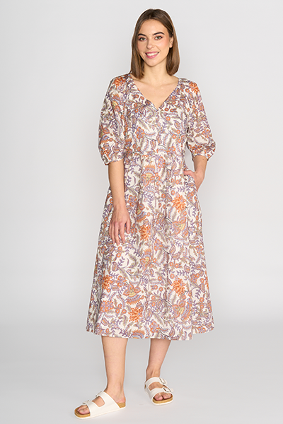 V Neck Dress Tuscany