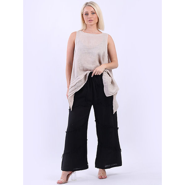 Wide Leg Raw edges Pant
