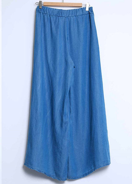 Wide Leg Pants Med Denim
