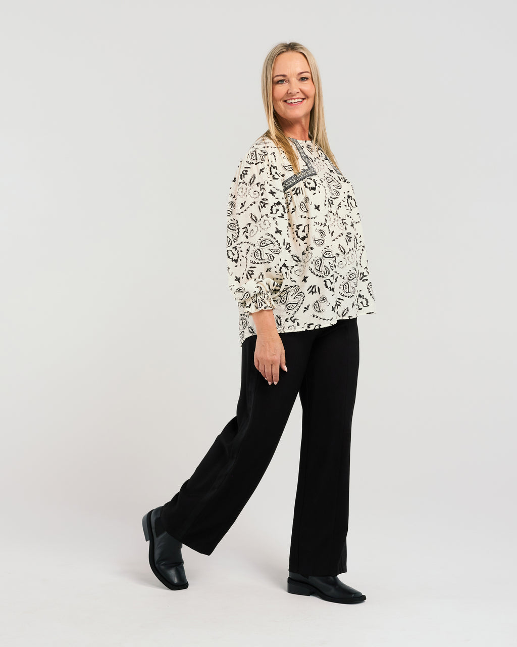 Josie Top Paisley Drawing