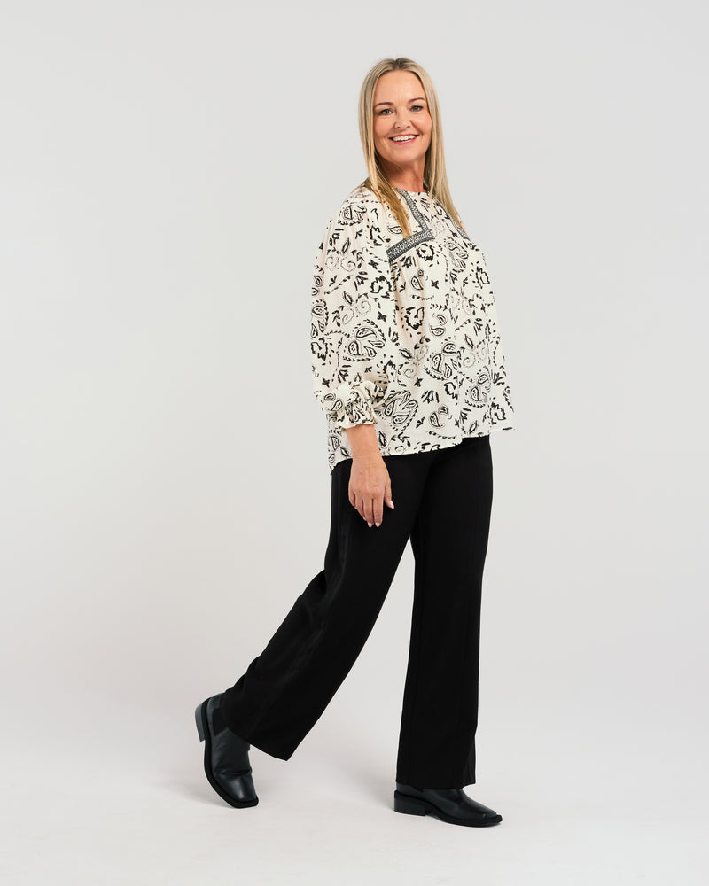 Josie Top Paisley Drawing