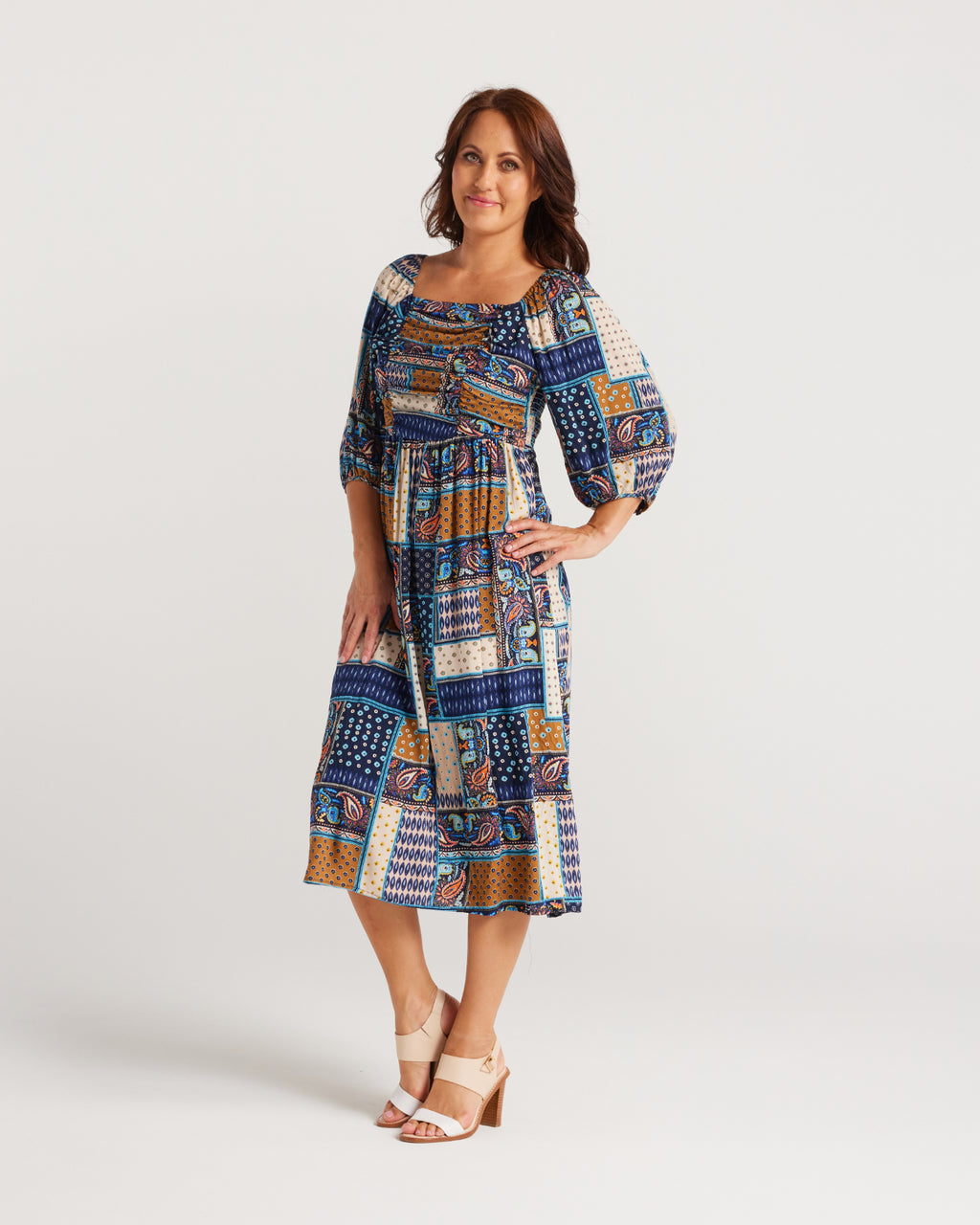 Delilah Dress Moroccan Print