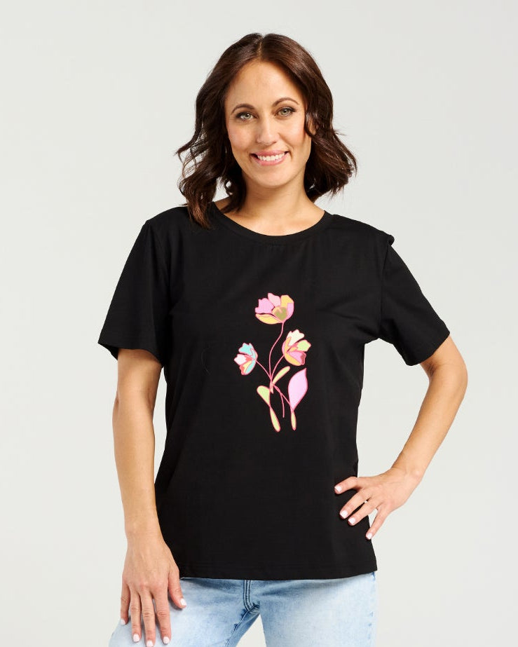 Lara T-Shirt Black