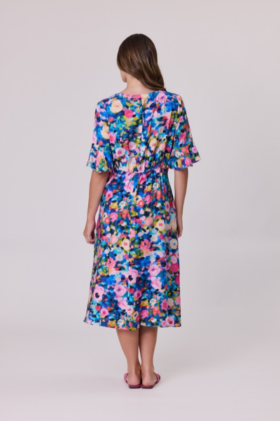 Floral Delight Dress Blue