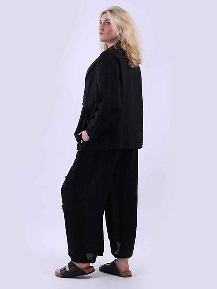 Linen Jacket Black