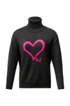 Heart Knit Black