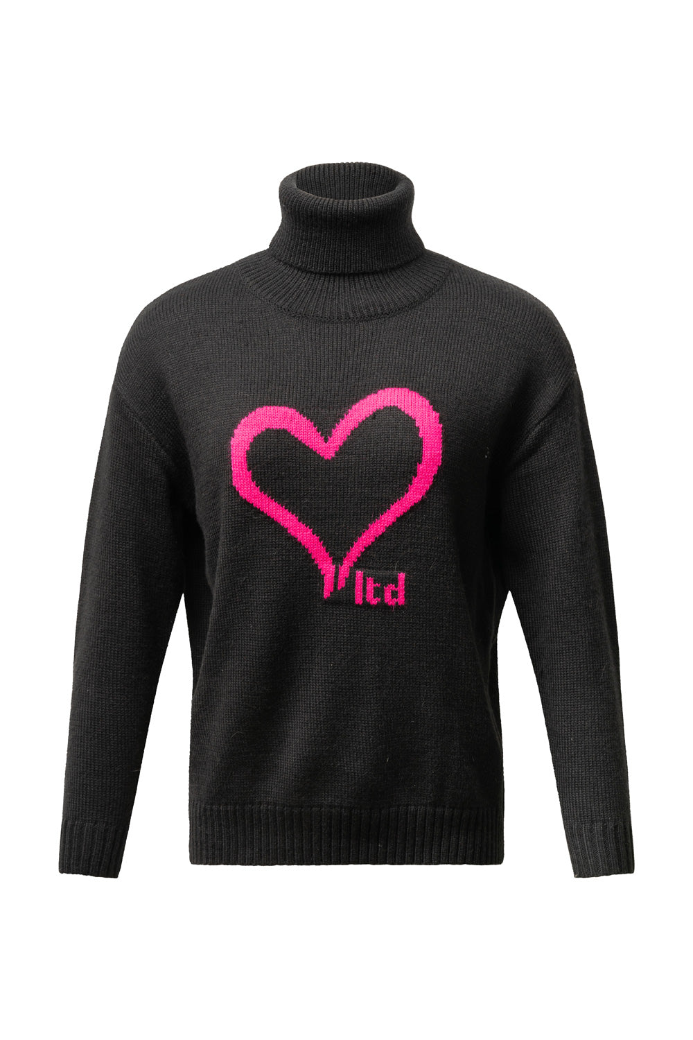 Heart Knit Black