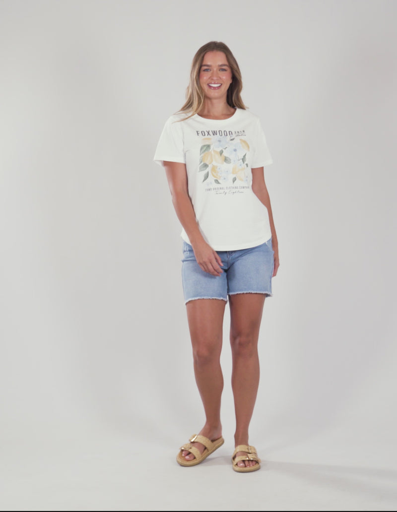 Limoncello Tee Vintage White