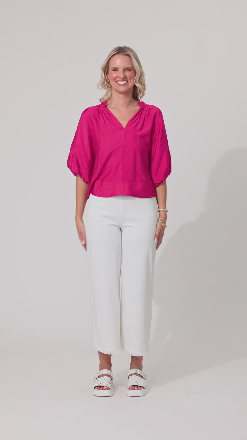 Manuela Top Fuchsia