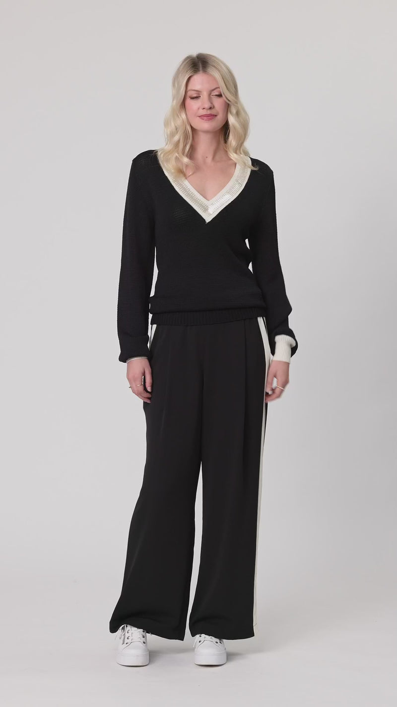 Darla Pants Black Cream