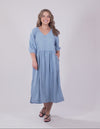 Sawyer Chambray Dress Blue