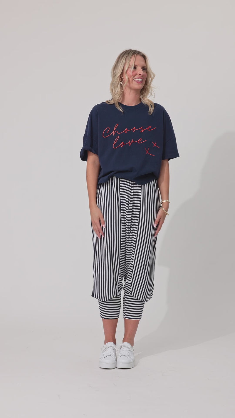 Choose Love Tee Navy