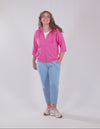 Beachy Zip Hoodie Aurora Pink