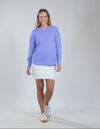 Simplified Crew Neon Blue
