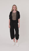 Eva Stripe Tank Mocha/Black
