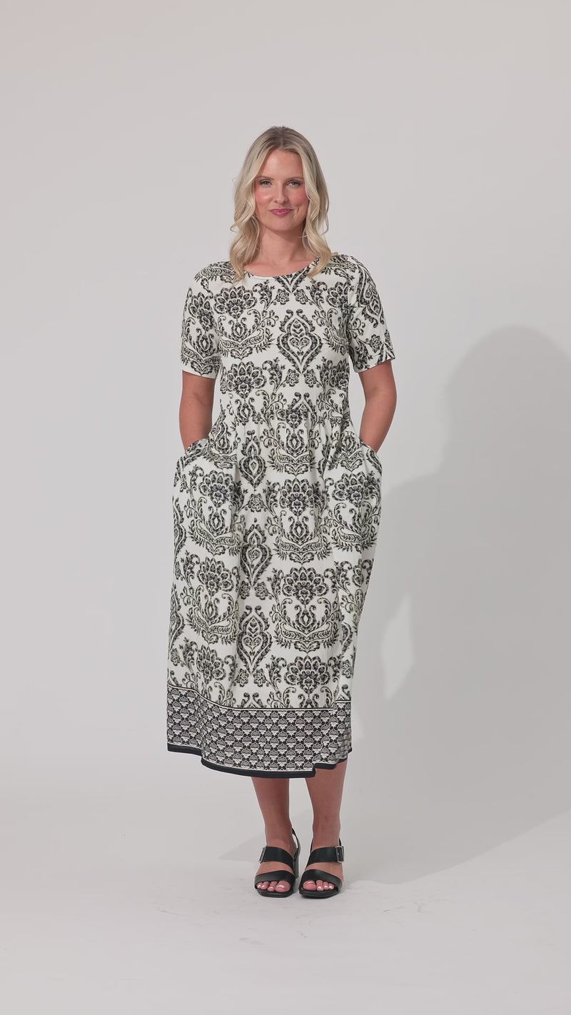 Madonna Dress Black Persian