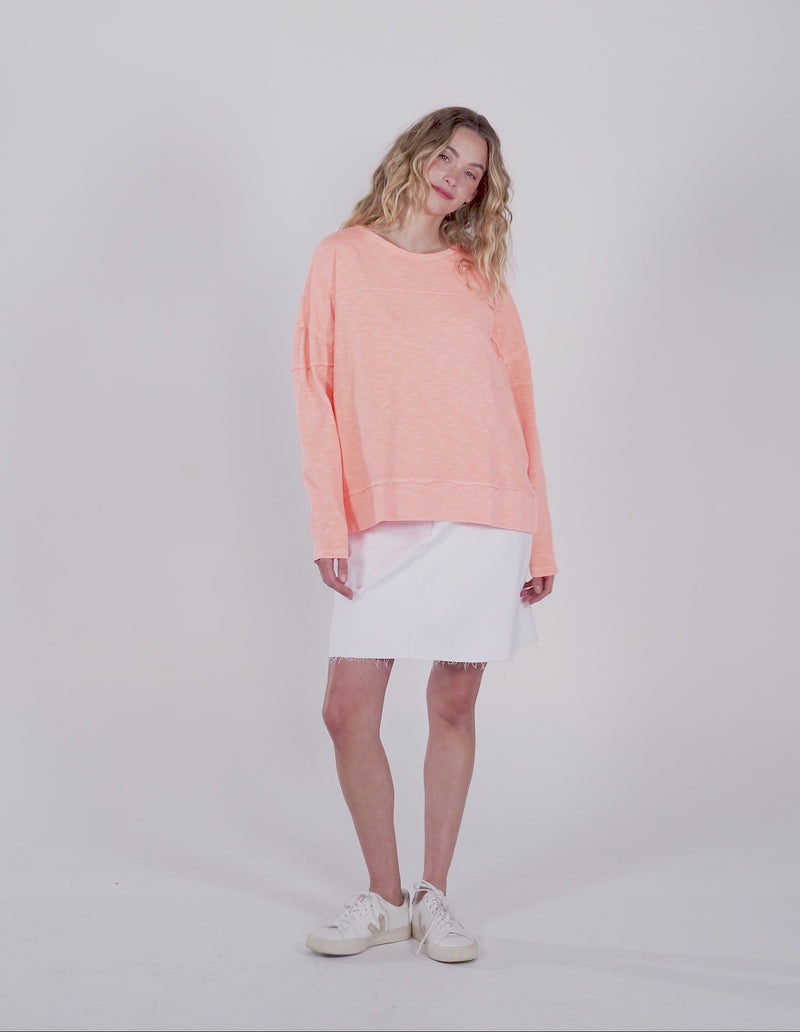 Jayne Throw On Top Neon Peach