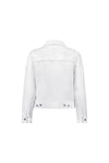White denim jacket on a white background
Frayed Linen Jacket White